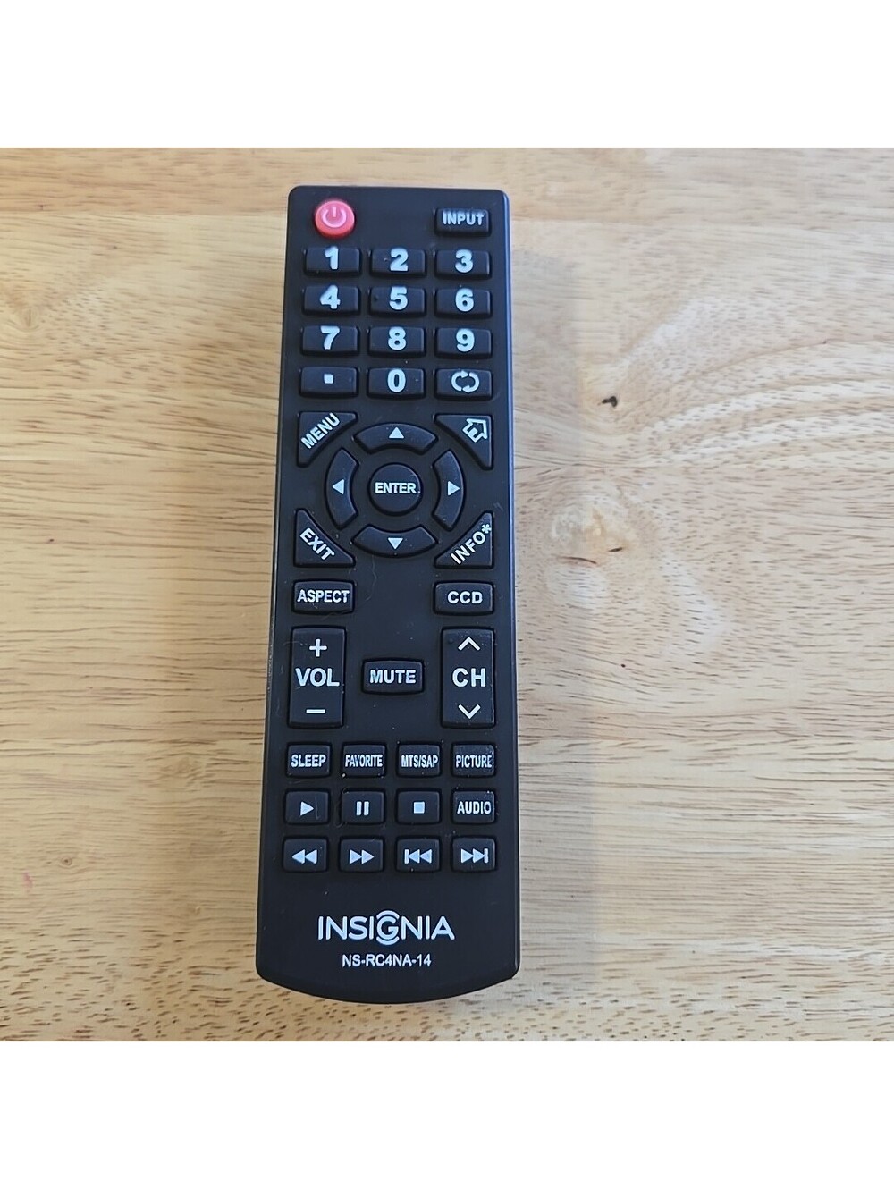 Insignia Remote Control NS-RC4NA-14 for Select Insignia TVs Black Tested Works